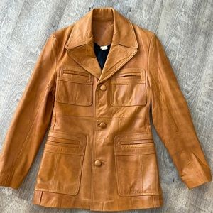 Vintage leather jacket, size 34